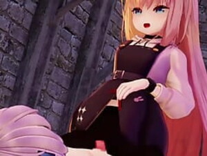 Cute Alice - Thighs Sex (3D HENTAI)